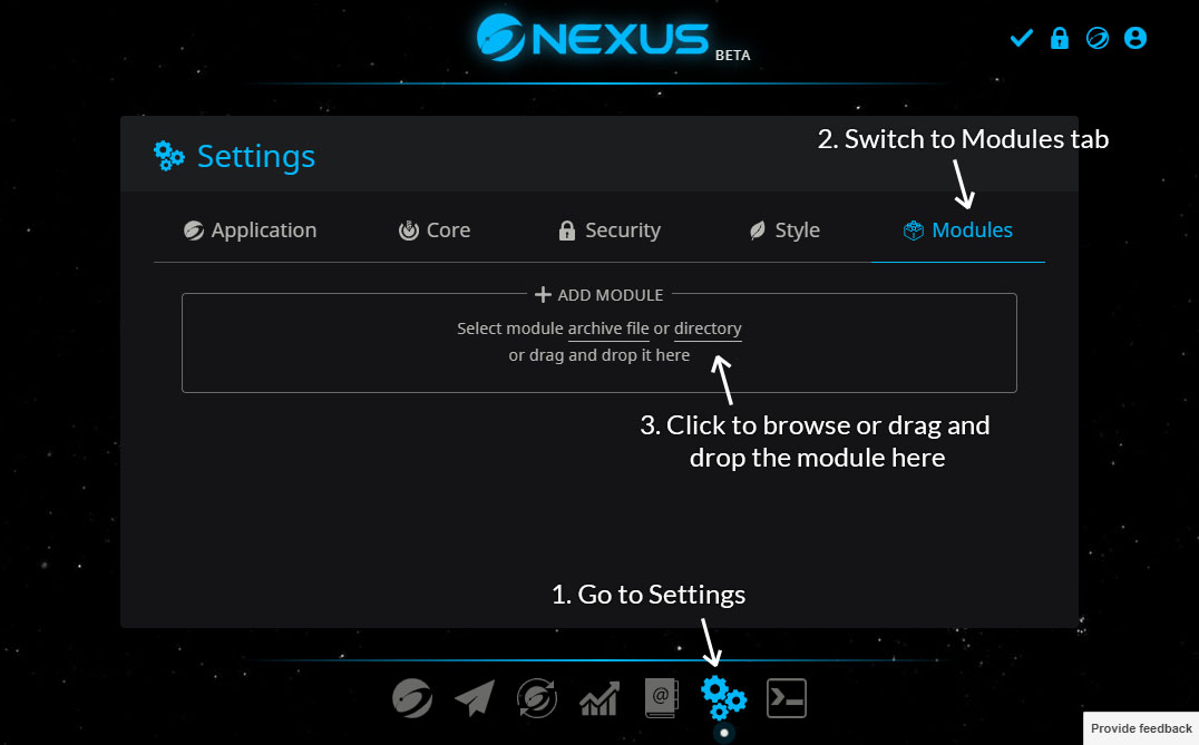 Install a Nexus Wallet Module